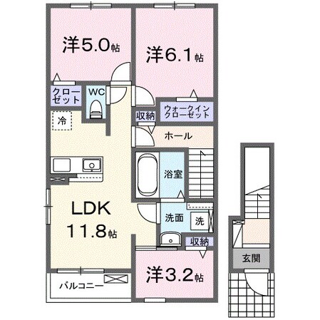 フラワールピナスの物件間取画像